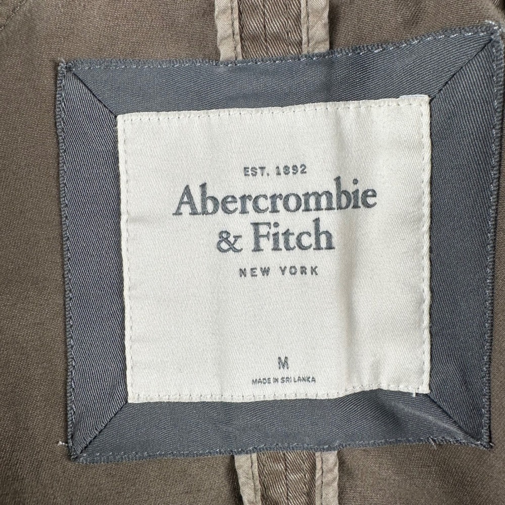 Abercrombie & Fitch Moto Jacket Women M Brown Utility Biker Gorpcore Aesthetic - Picture 4 of 7